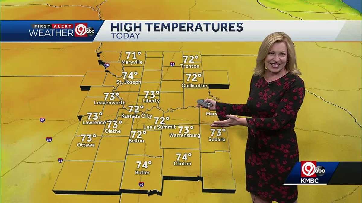 Temps warm into 70s Saturday