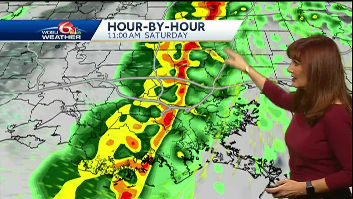Enhanced risk Severe weather Saturday morning