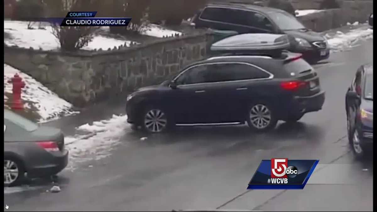Driver describes terrifying slide down icecovered hill