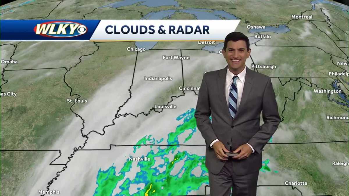 Cloudy and cool Monday
