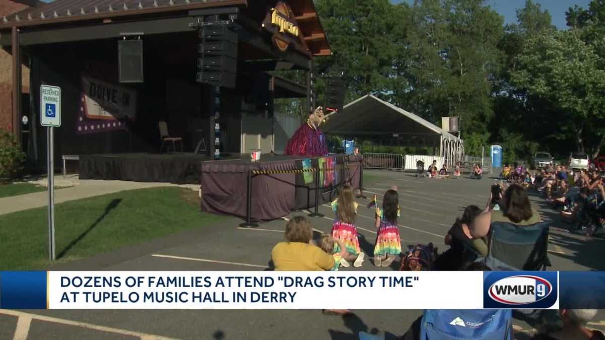 Dozens attend 'Drag Story Time' at Tupelo Music Hall in Derry, NH