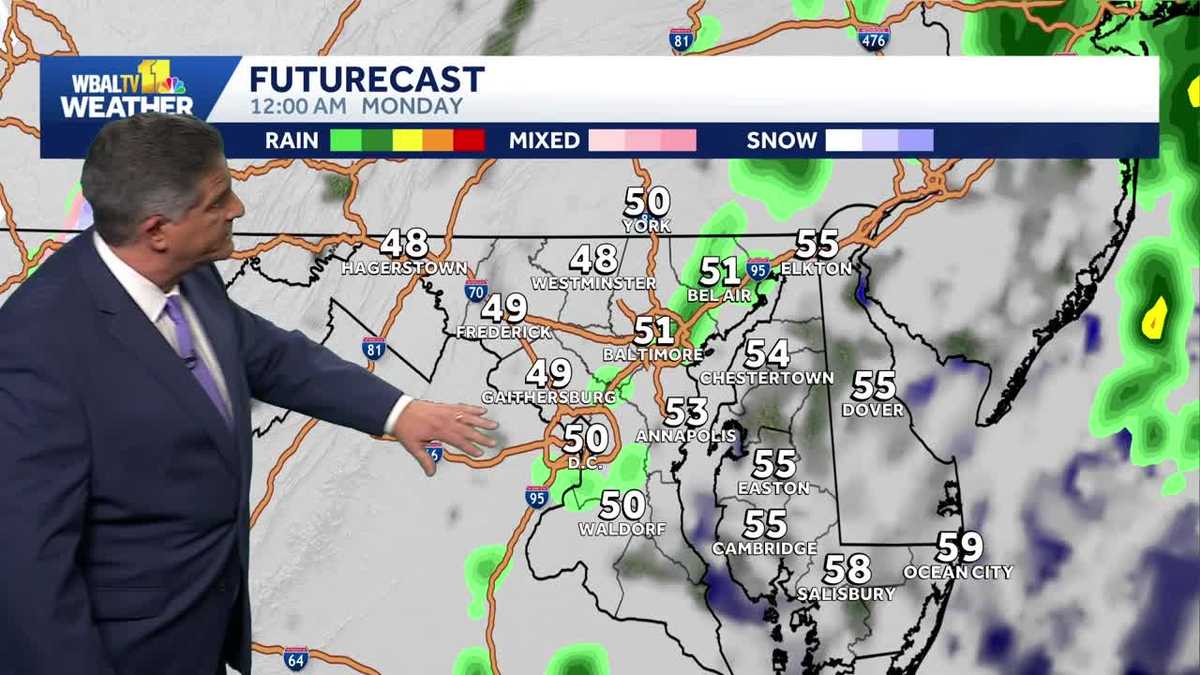 Dramatic drop in temperatures expected Monday