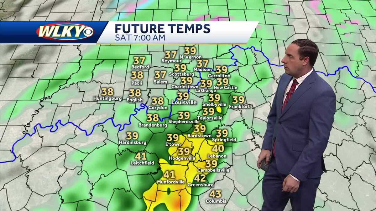 Above freezing temperatures to end the work week