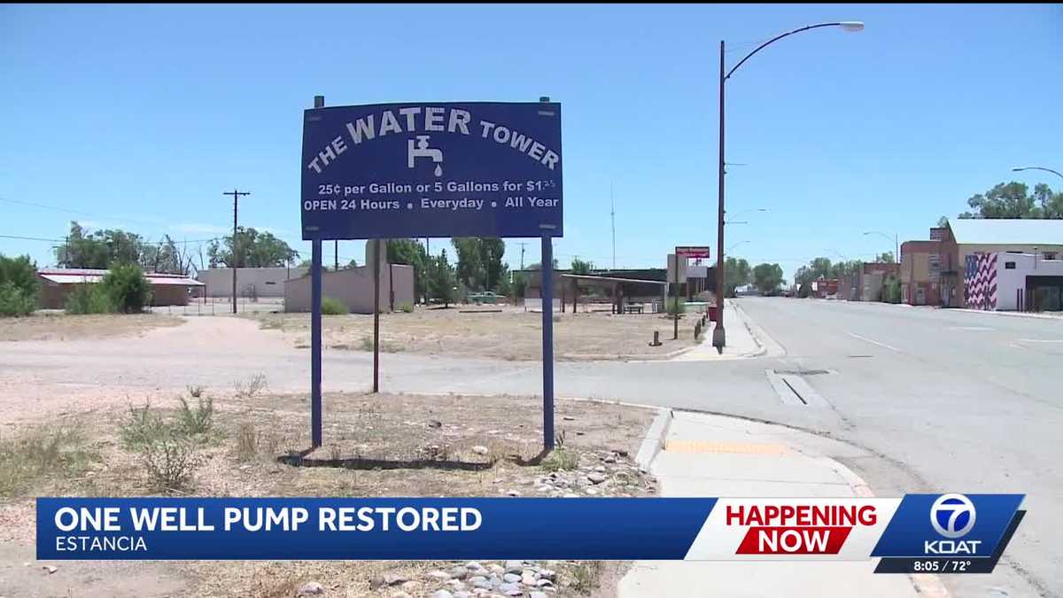 Estancia well restored as crews work to resolve water crisis