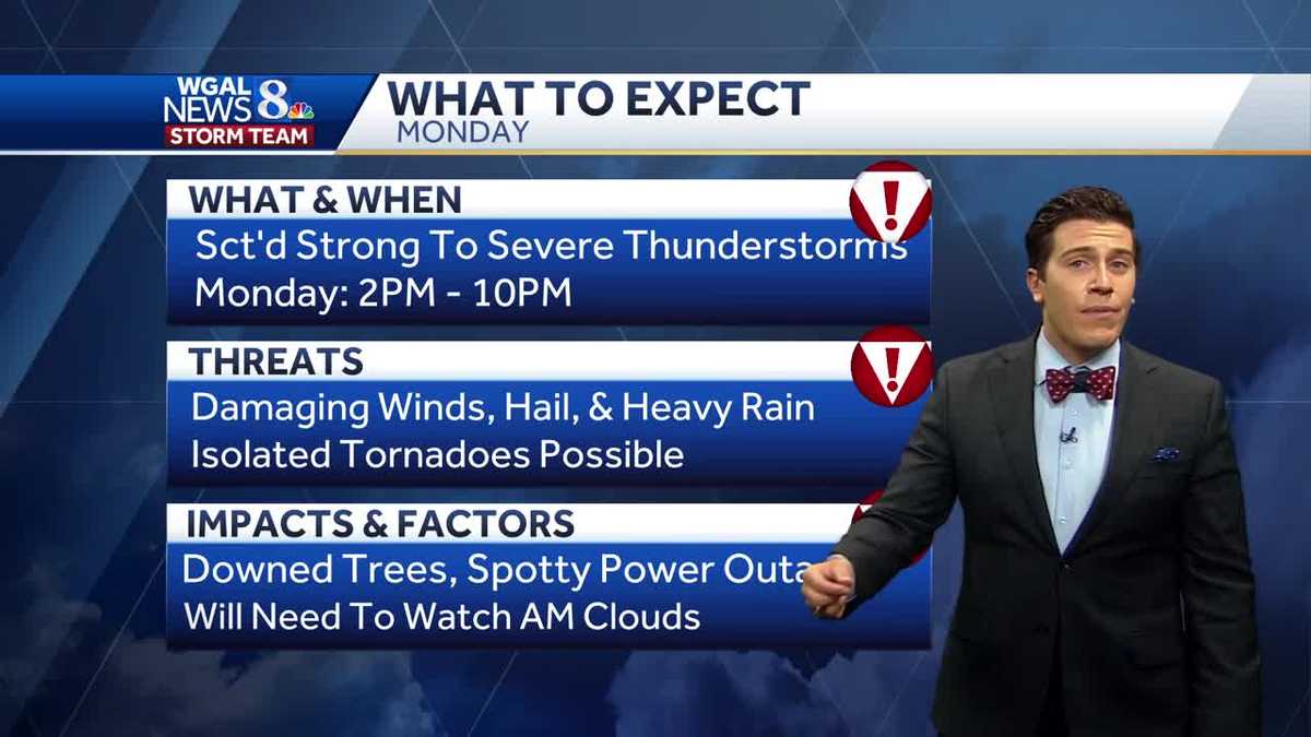 Enhanced Risk for severe storms draped across the Susquehanna Valley