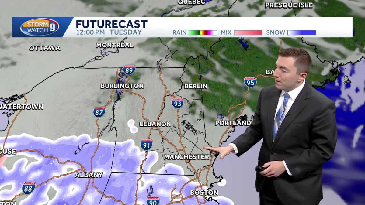 Video: Cold day with snow ahead this week in New Hampshire