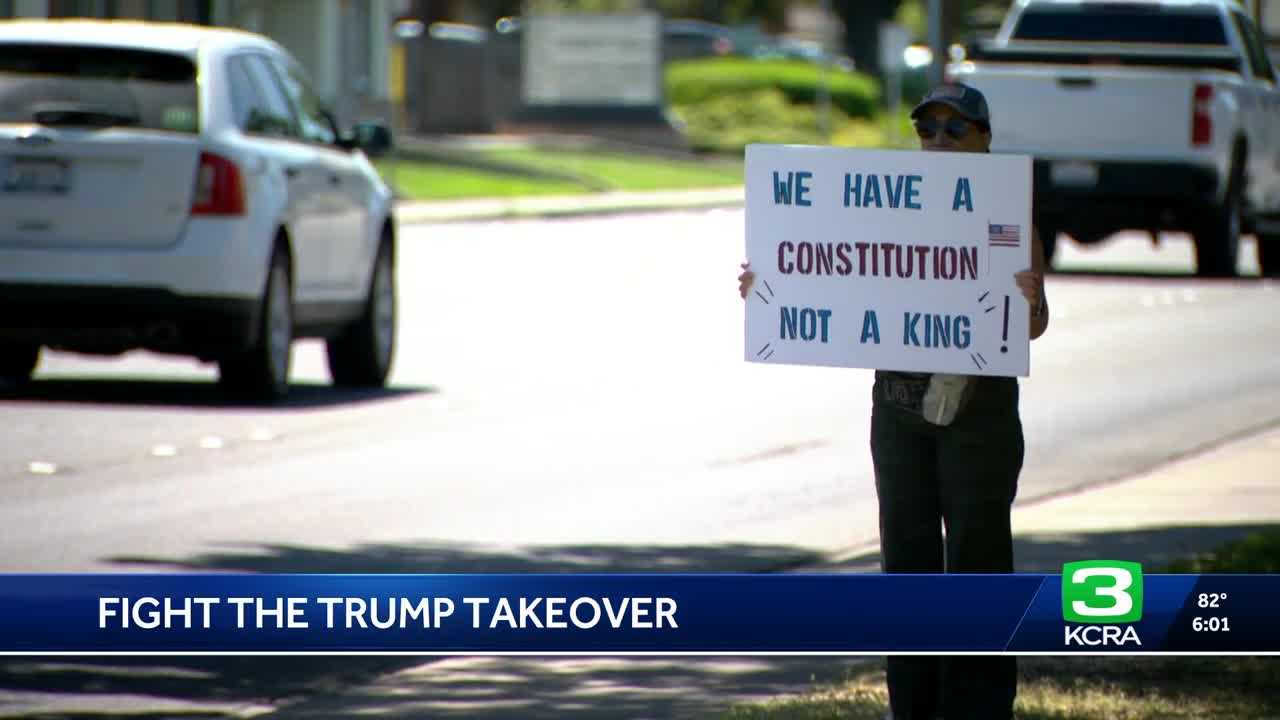 Northern California rallies protest district map changes, Trump administration