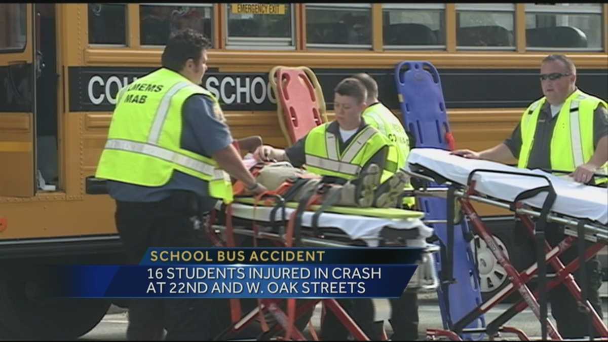 Students injured in accident involving school bus