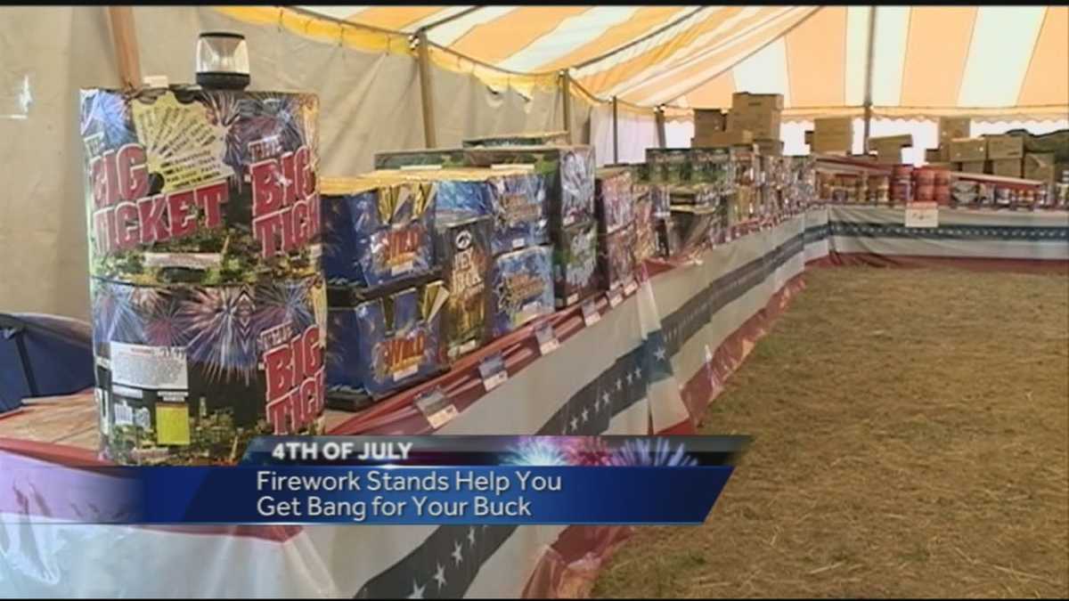 Fireworks stands help you get more bang for your buck