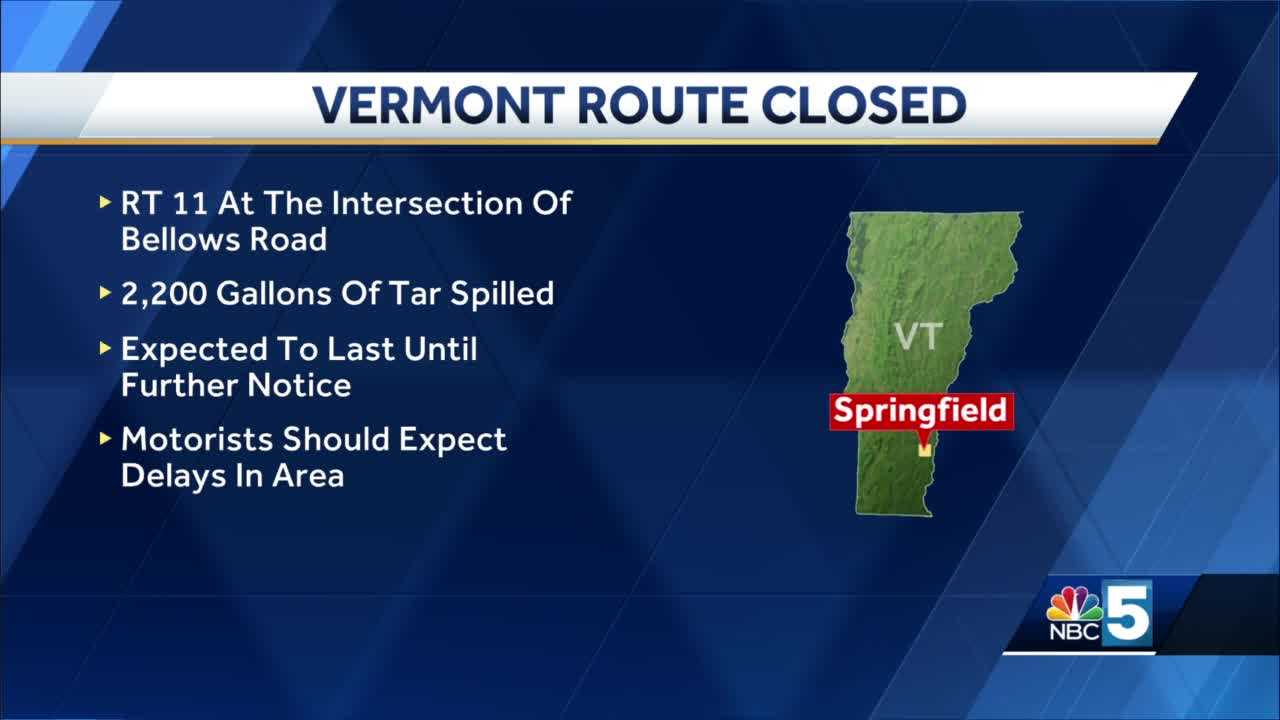VT Route 11 Shut close due to large tar spill - Vimarsana News