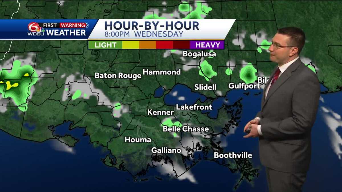 Mainly sunny Wednesday with slight rain chances possible