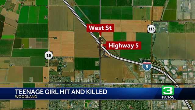 14-year-old girl killed after walking on I-5 in Yolo County, Ca.