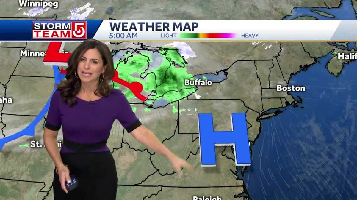 Video: Milder with a few showers today