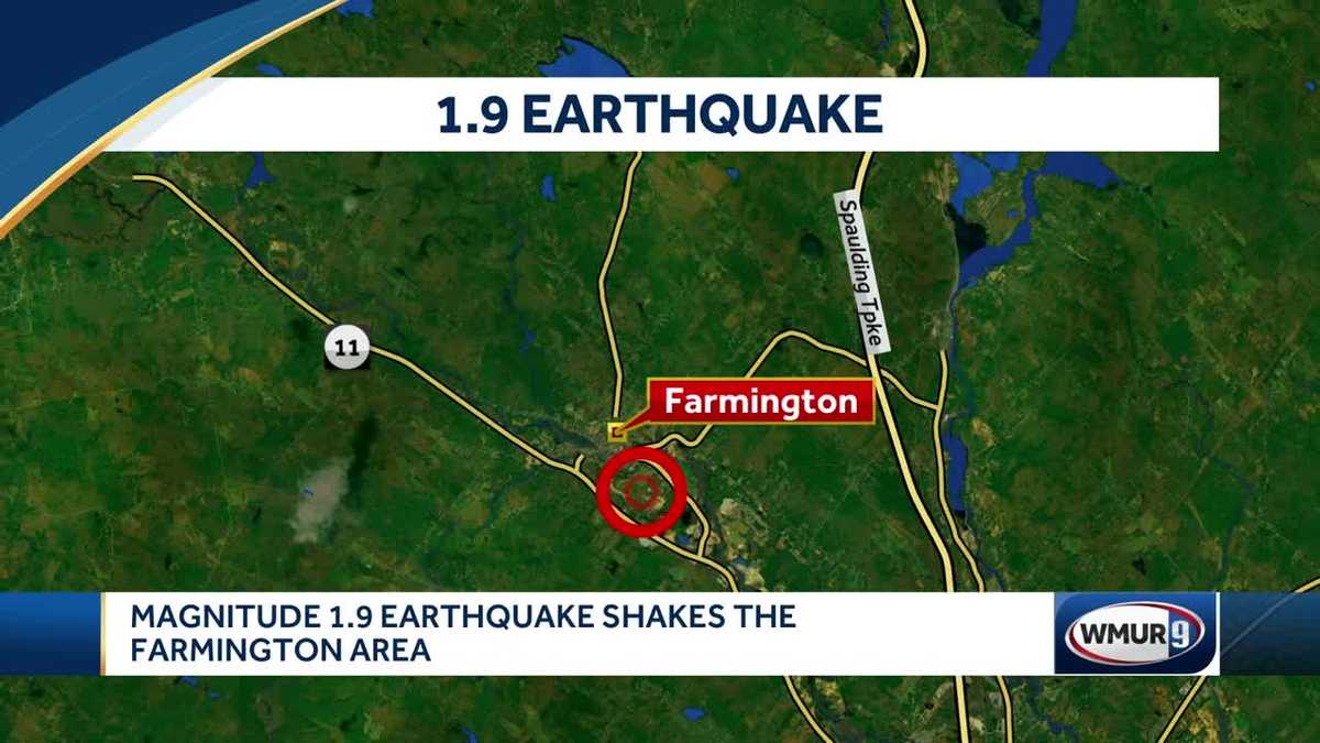 Magnitude 1.9 earthquake hits in Farmington