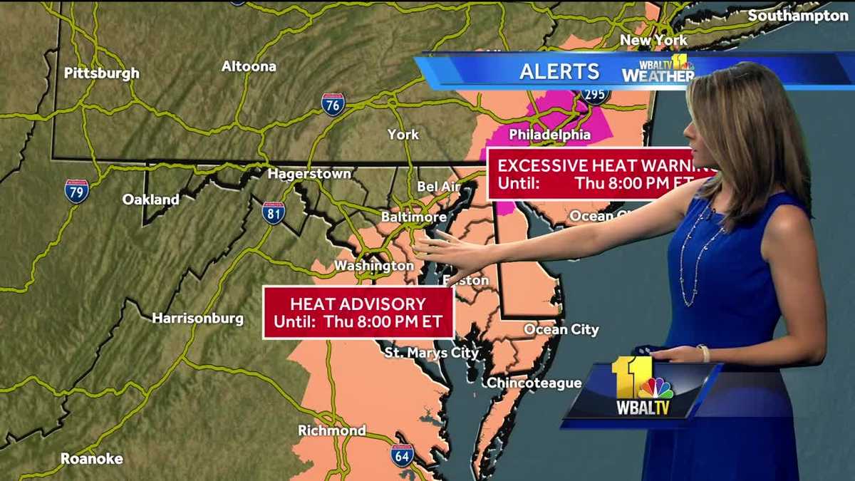 Heat advisory in effect Thursday