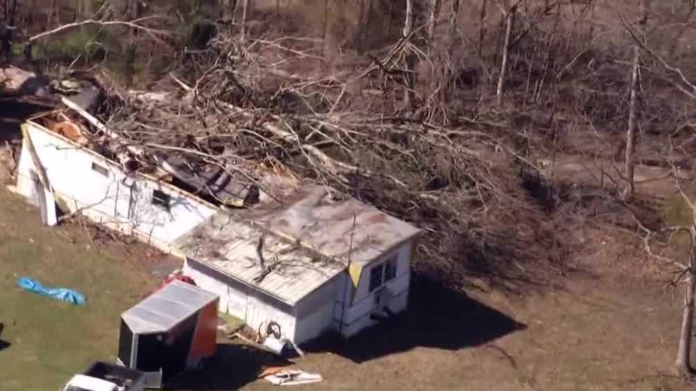 Orange County residents clean up after severe weather