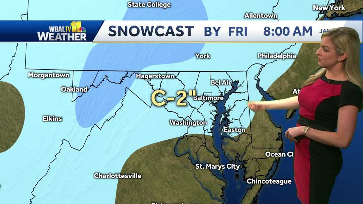 Snow coming to Maryland Thursday night