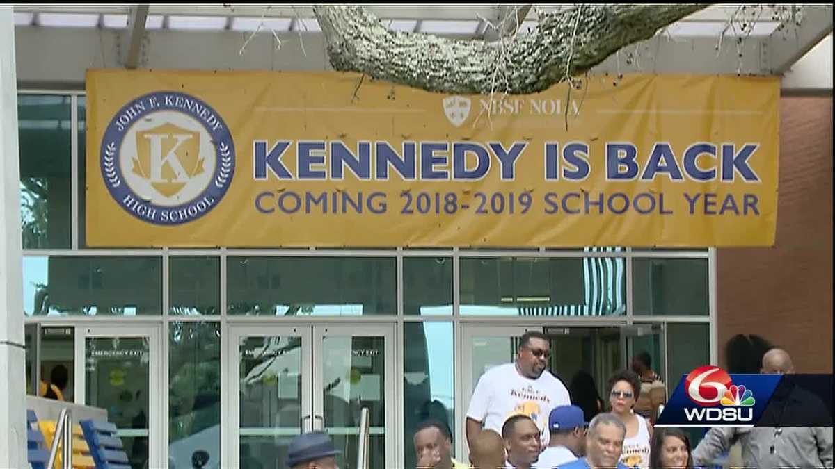 John F. Kennedy HS, closed since Hurricane Katrina, back open for new