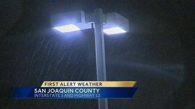 Rain Falling In San Joaquin Valley