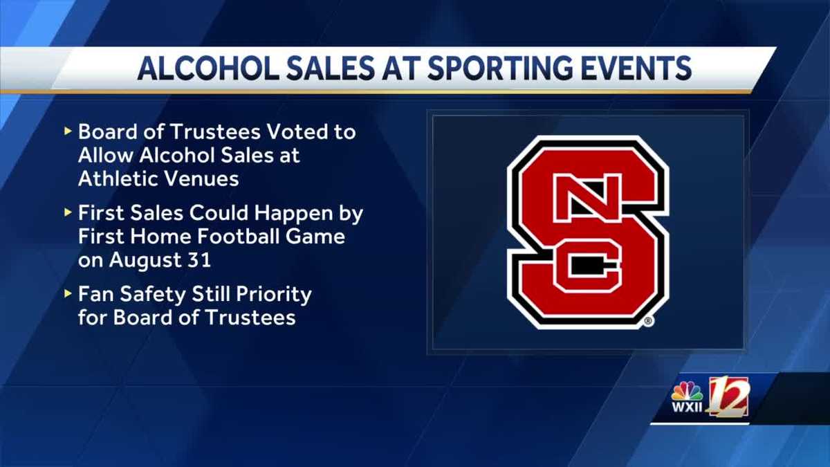 NC State board of trustees vote to allow alcohol sales at athletic venues