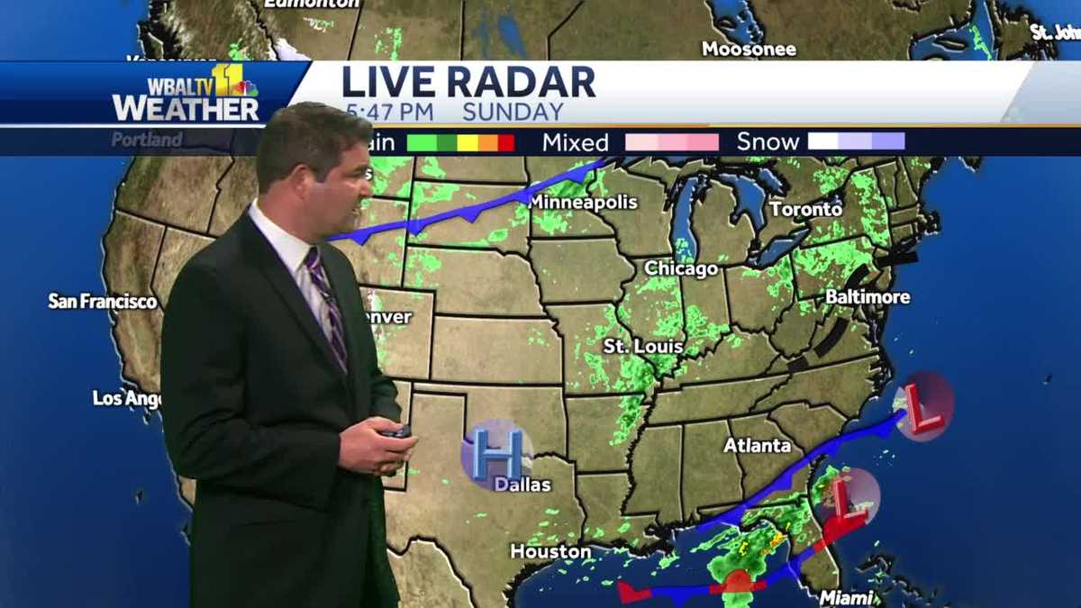 Isolated morning showers to give way to sunny day