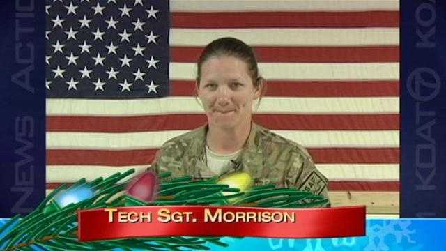Military Greeting: Tech Sgt. Morrison