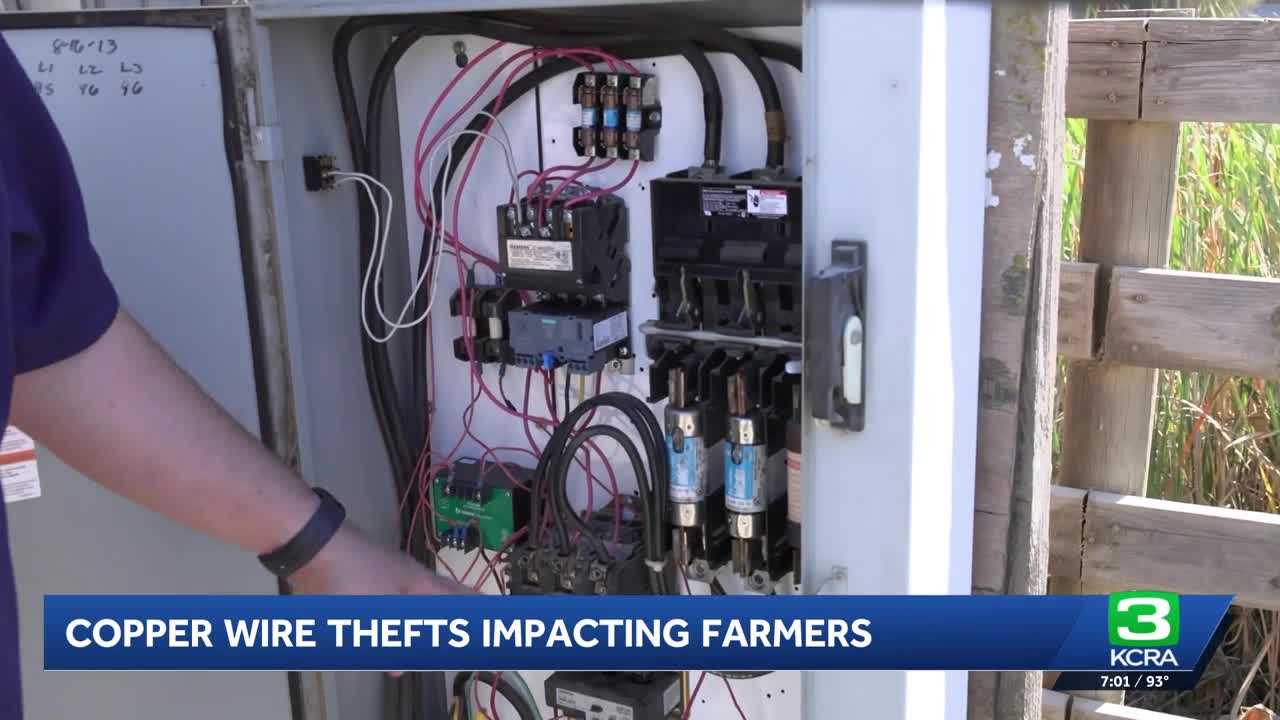 Copper wire theft is causing costly damage to agricultural operations in Sacramento County