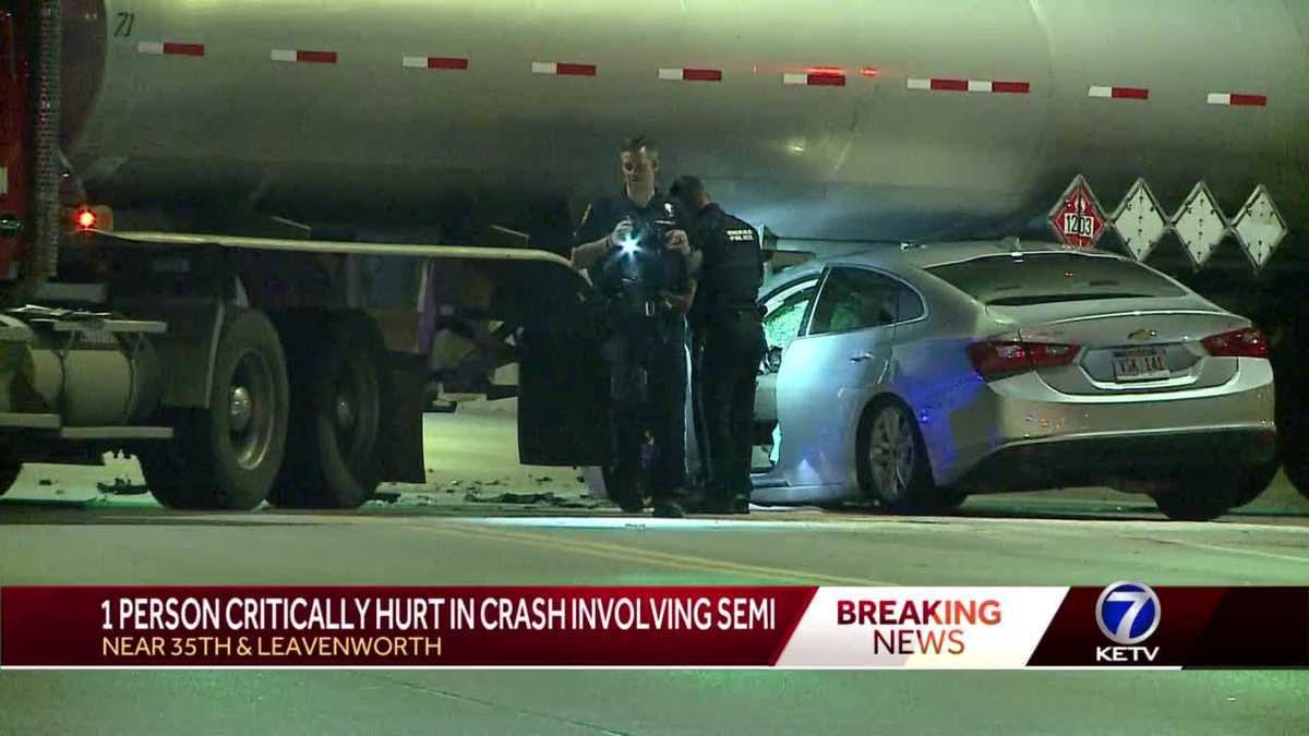 One person critically injured in crash involving semitruck on