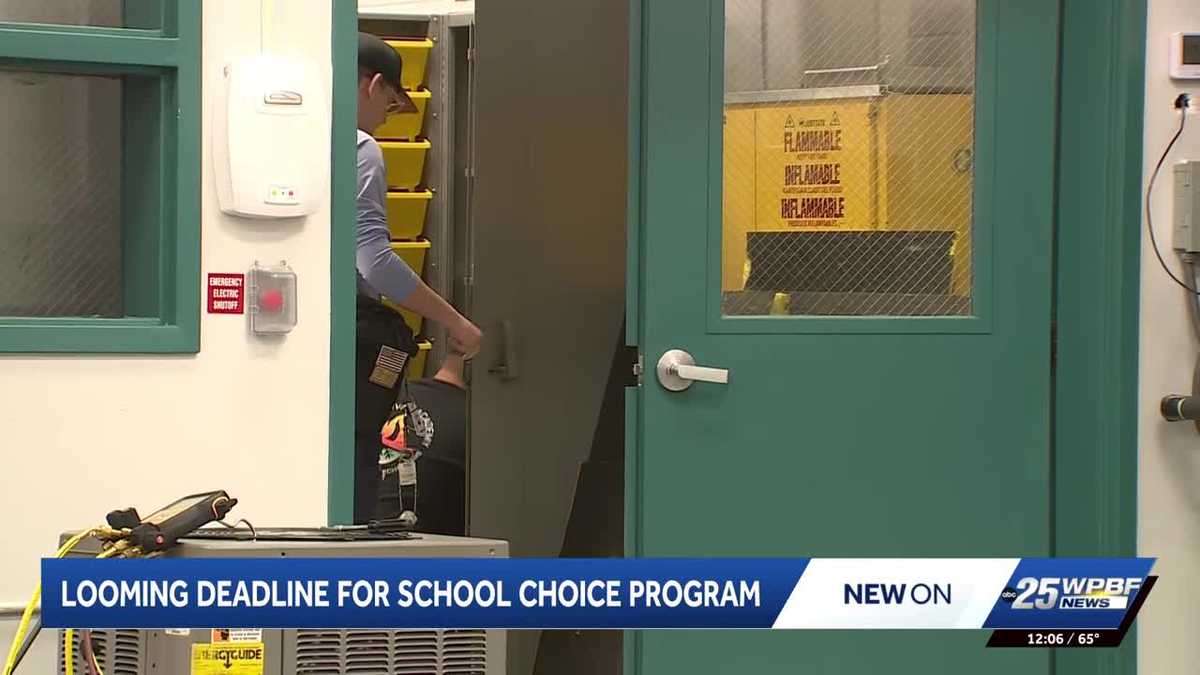 Deadline nears for Palm Beach Schools choice, career programs