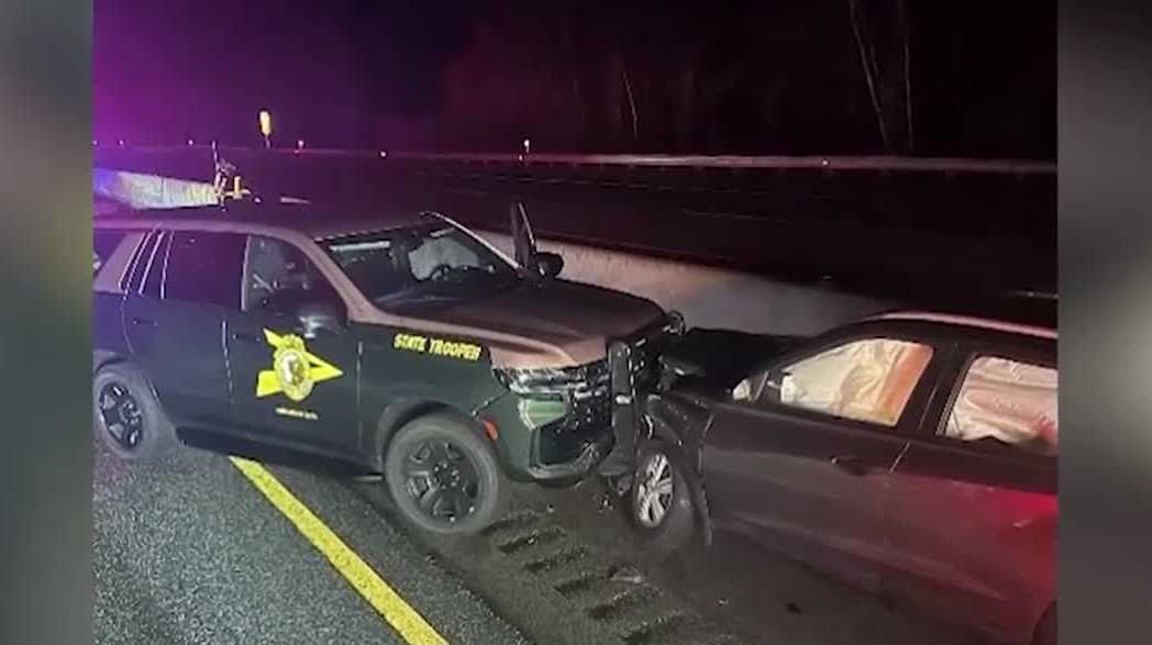 Wrong-way driver accused of crashing into state police cruiser appears in court