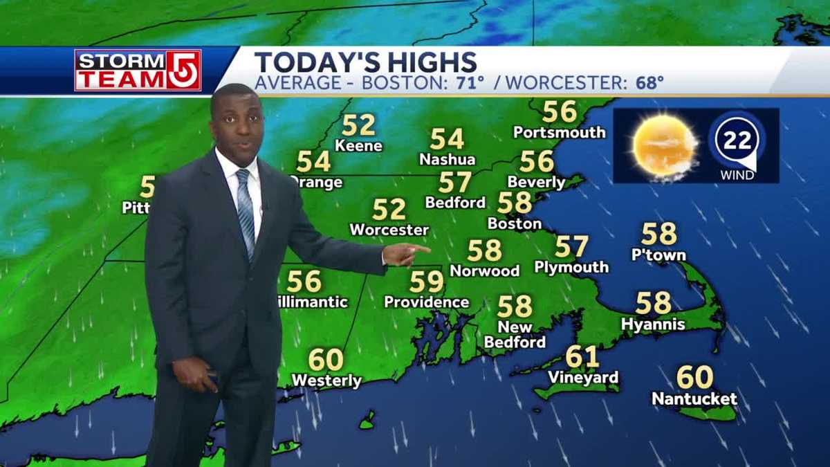 Video: Cool day with temps in 50s