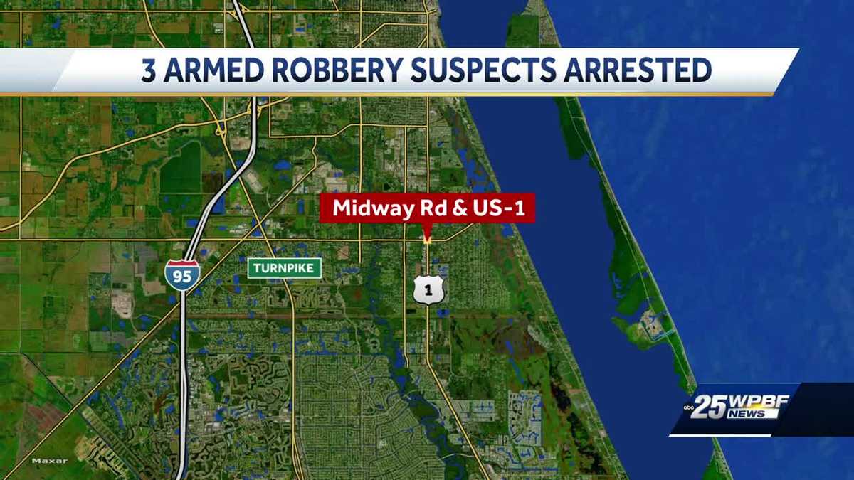 3 suspects in Florida armed robbery arrested after fleeing from traffic ...