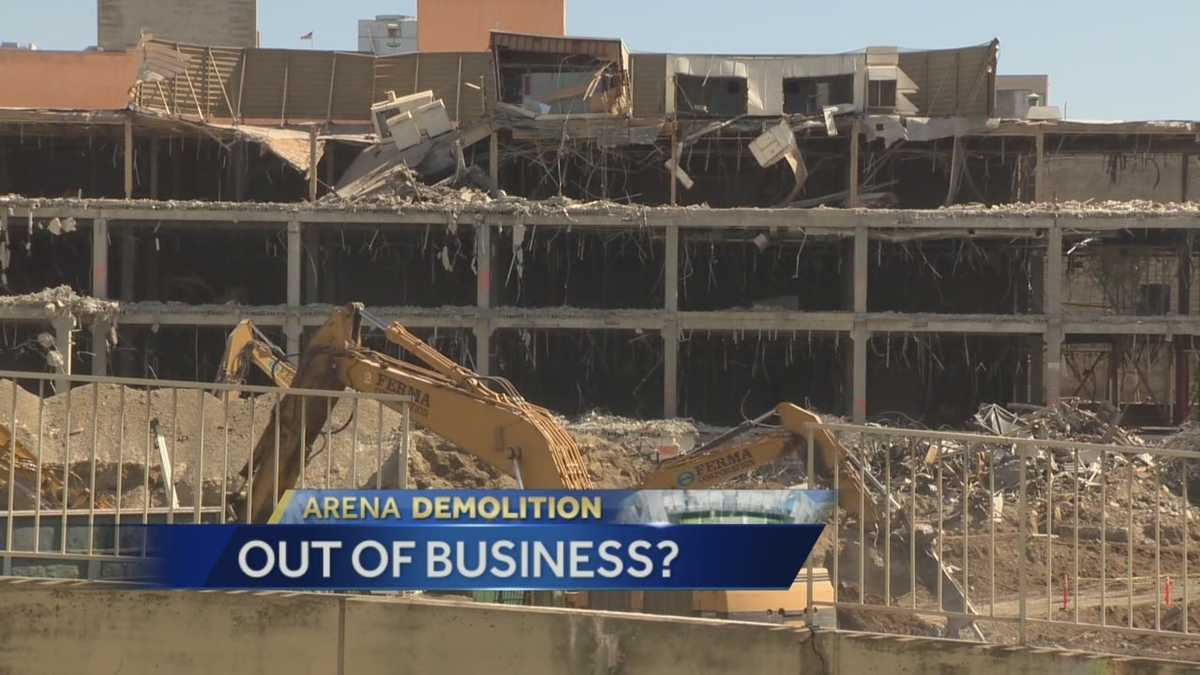 Is arena construction forcing a business to close?