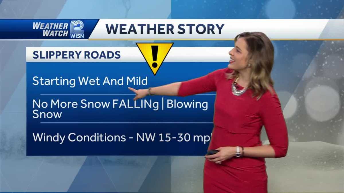 VIDEOCAST: Blowing Snow & Slick Roads