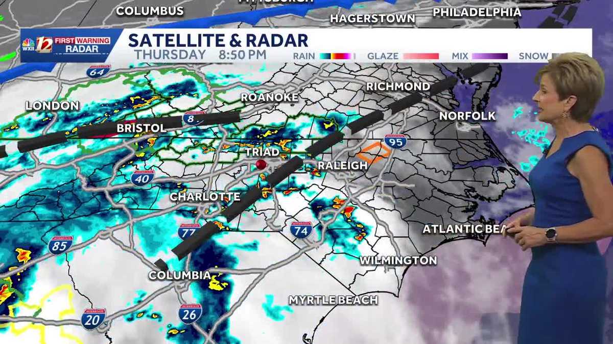 Heavy rain, severe storm alerts in North Carolina Thursday