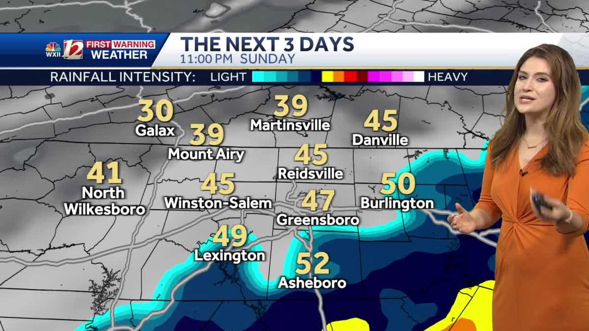 WATCH: Rainy Sunday, Slick Spots Possible Monday