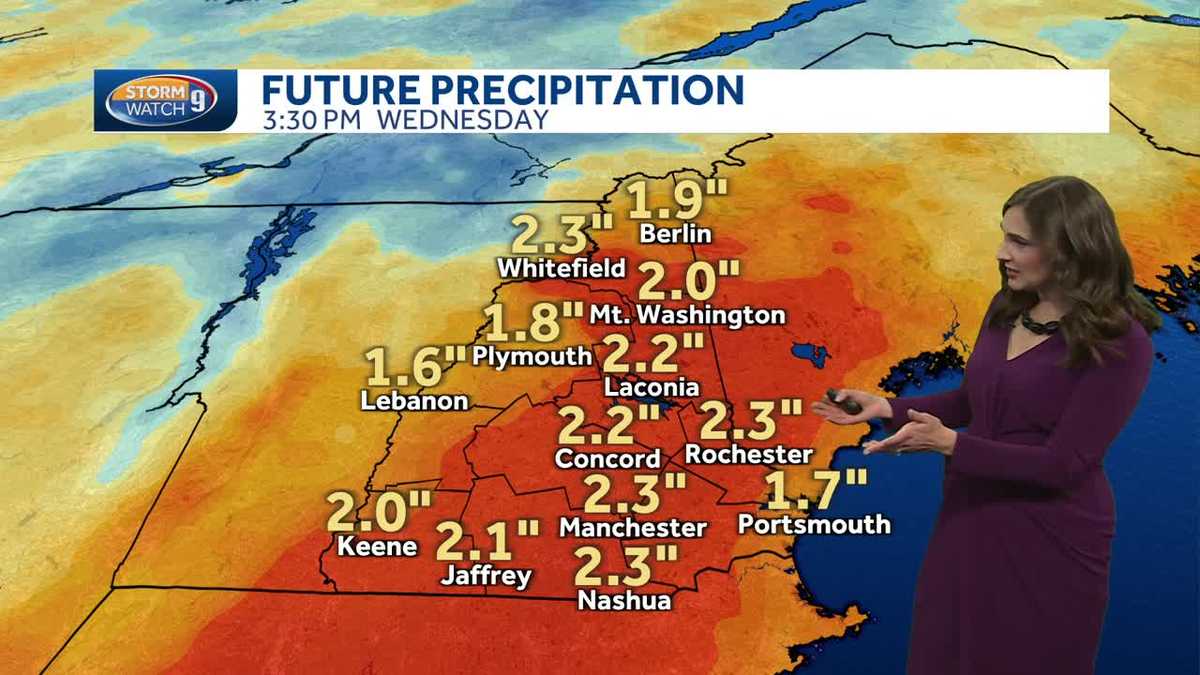 Flood watch in effect for much of central, southeastern NH