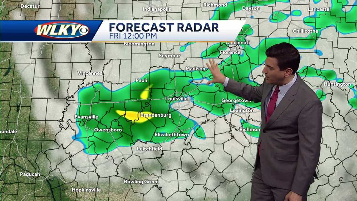 More showers Friday, drier for the weekend