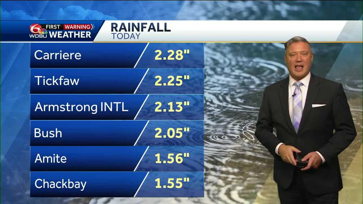 New Orleans weather forecast high temp rain chances Gulf forecast - WDSU