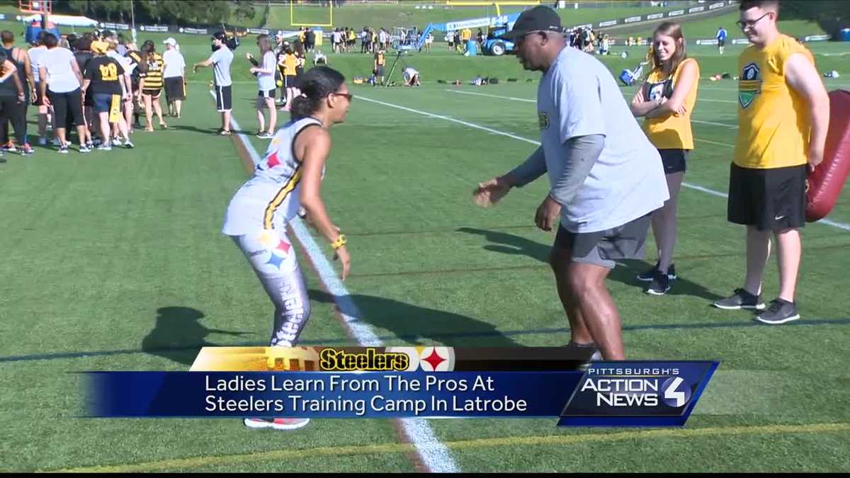 The ladies learn from the pros at Steelers Women's Training Camp in Latrobe