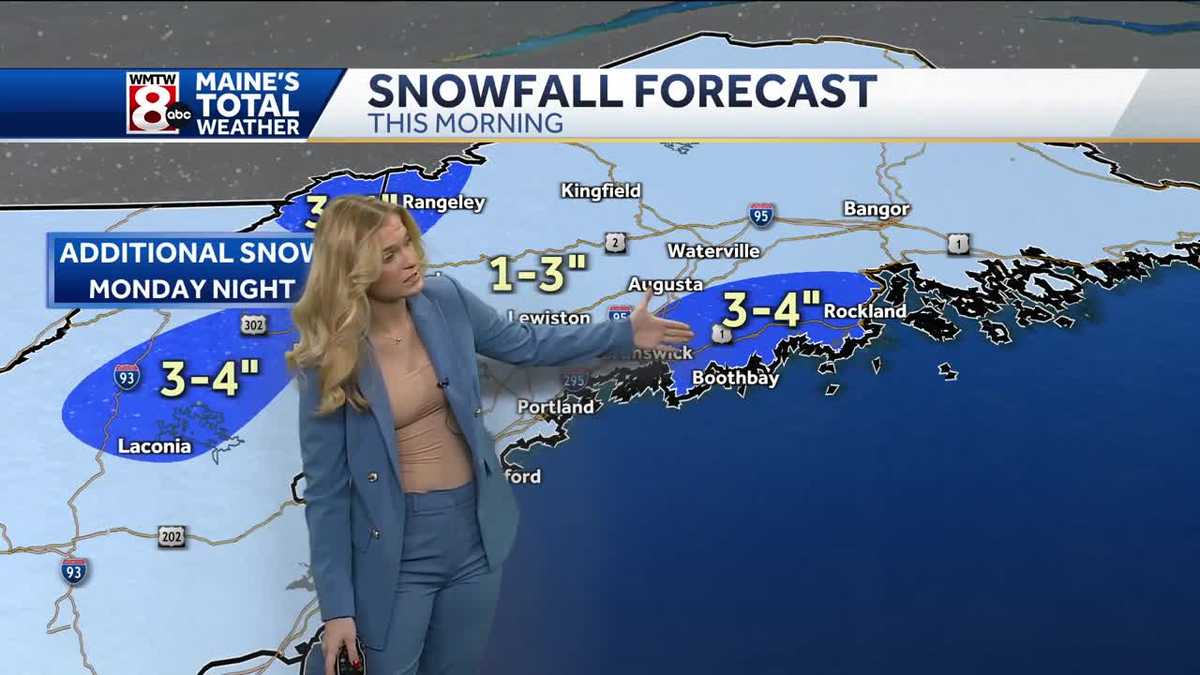 Morning snow wraps up with a wintry mix on the way
