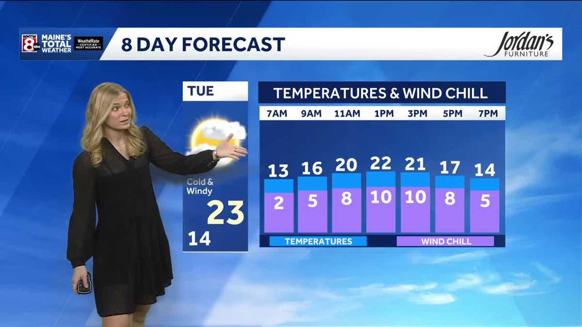 Snow moves out as cold air gets ushured in