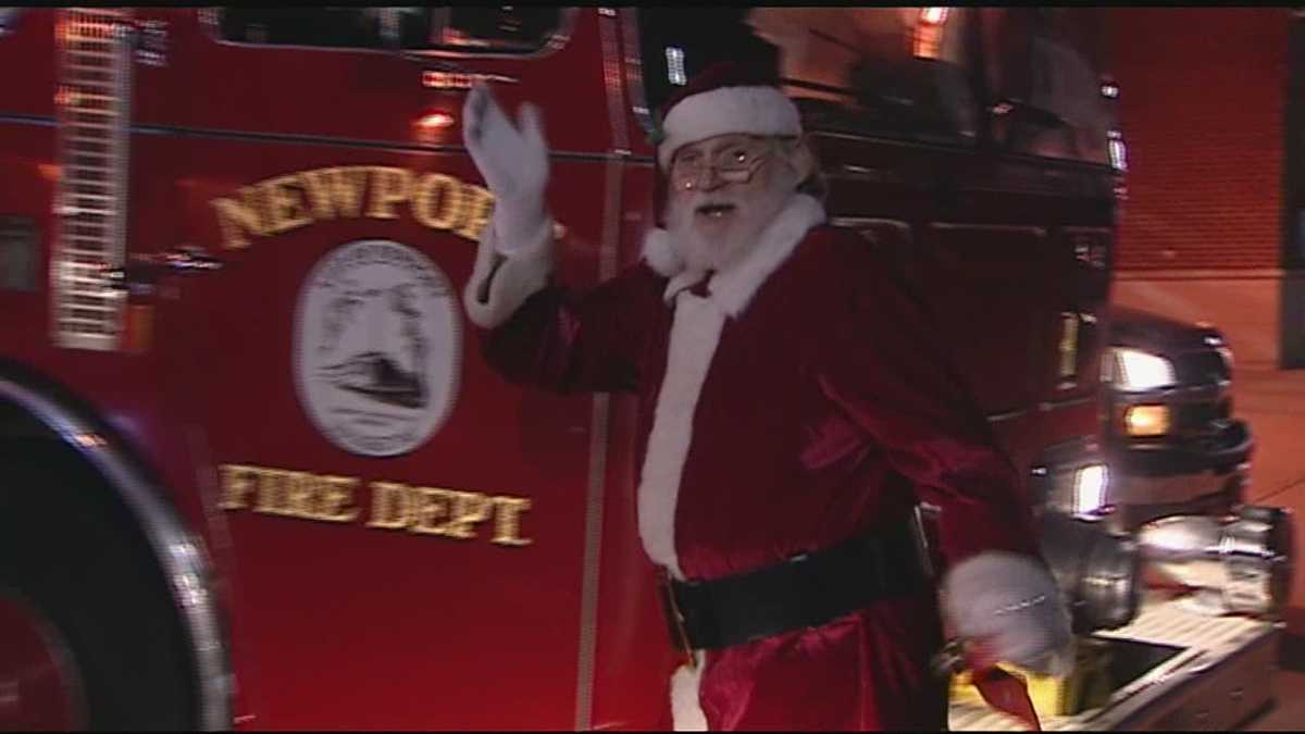 Newport Fire Dept. helps Santa visit families