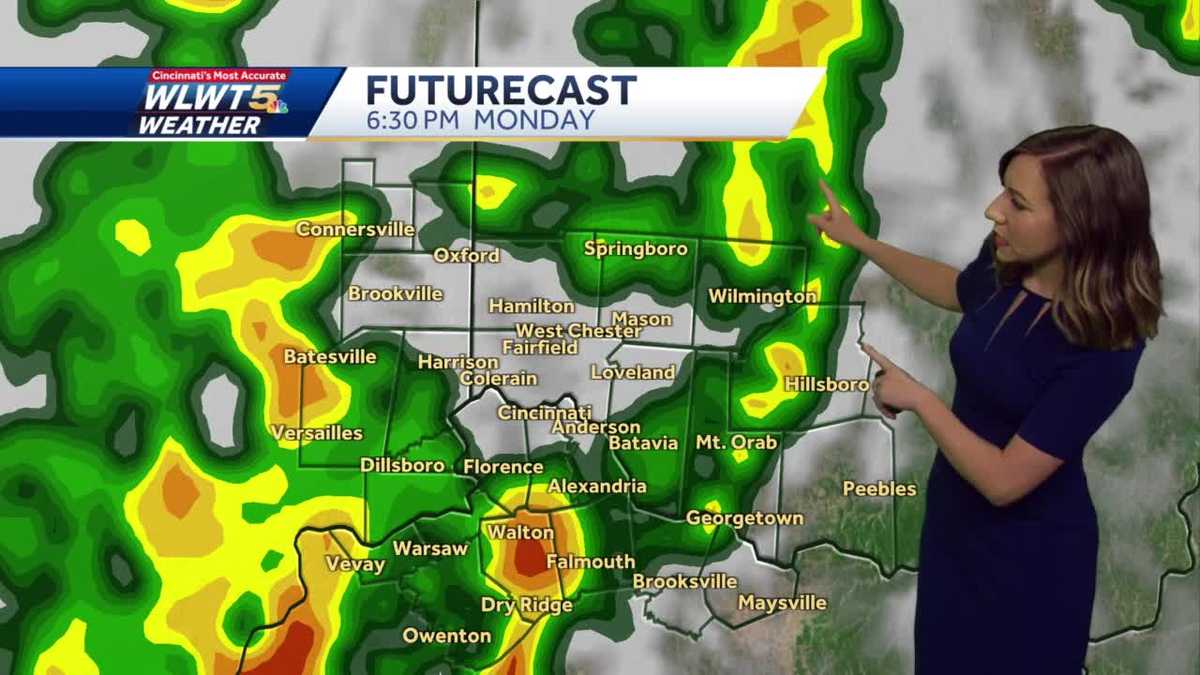 Hot and stormy start to the work week