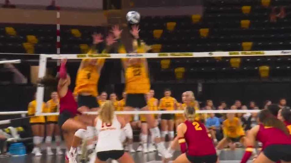 Iowa State wins Cy-Hawk volleyball thriller