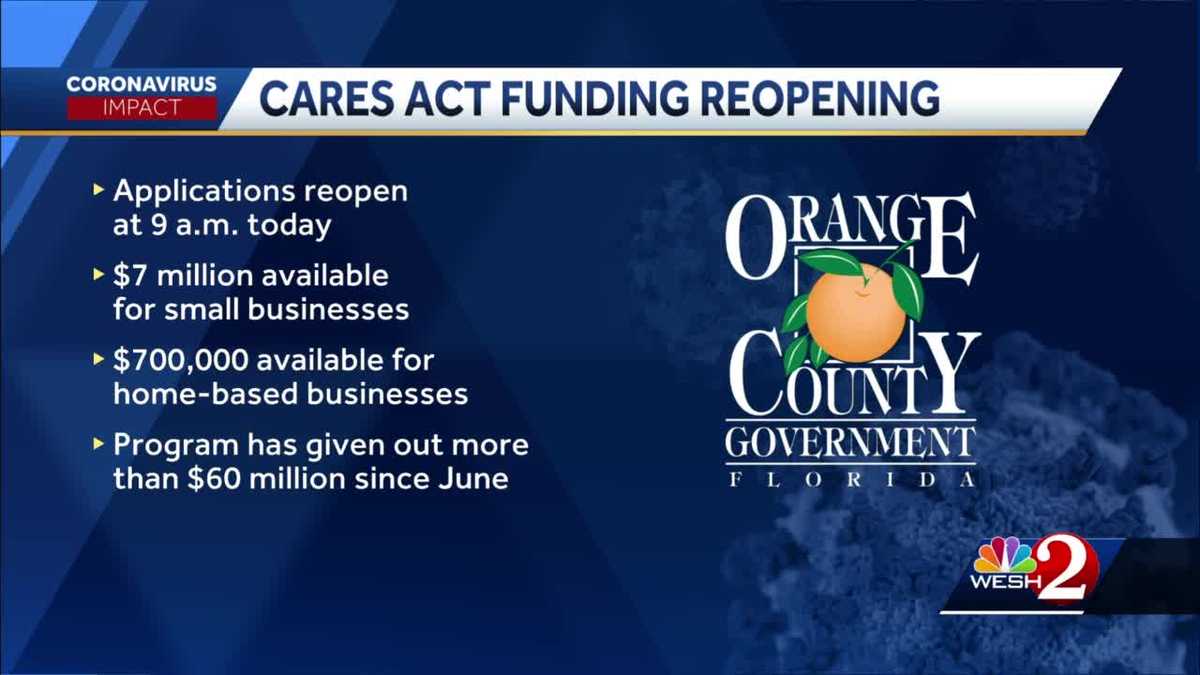 Cares Act Funding Reopening In Orange County