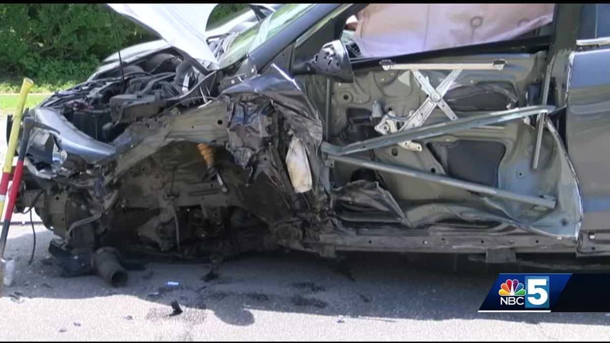 Vehicles torn apart in Shelburne Road crash