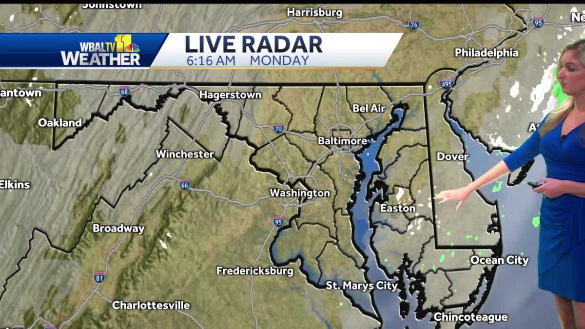 Partly cloudy, mid 40s Monday