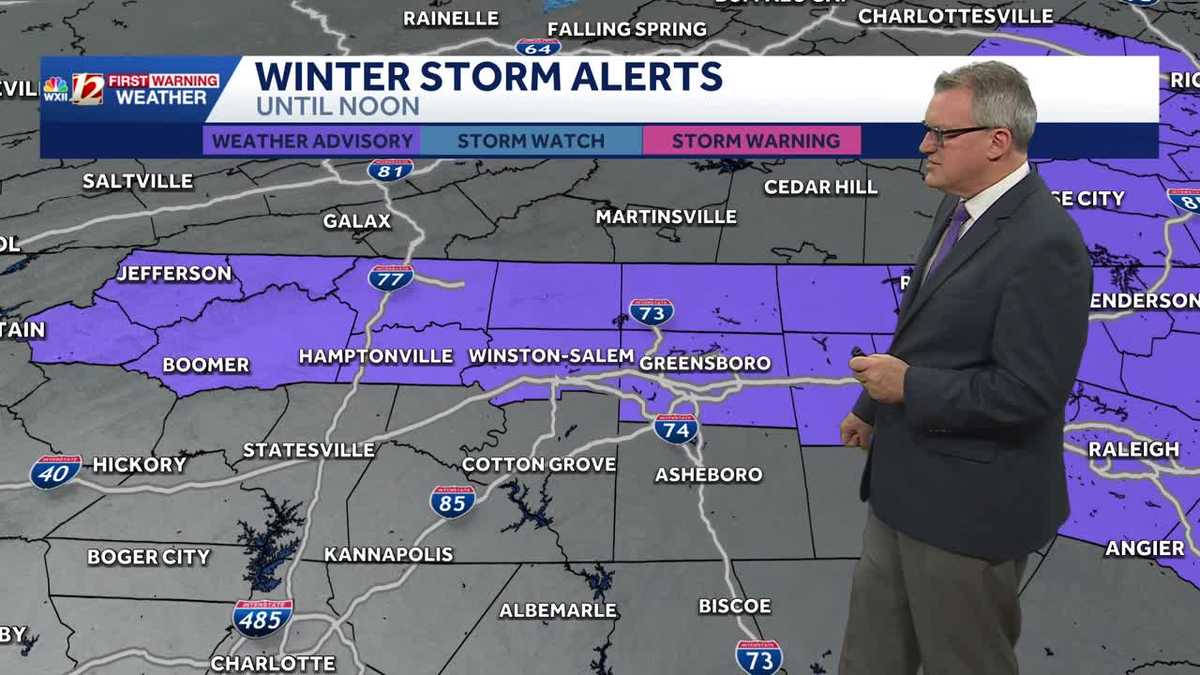 Slick spots possible Tuesday morning