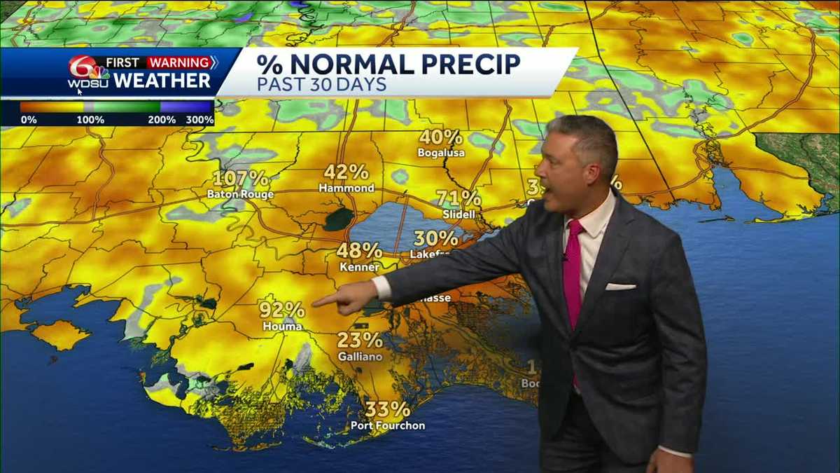 New Orleans weather forecast high temp rain Atlantic tropics